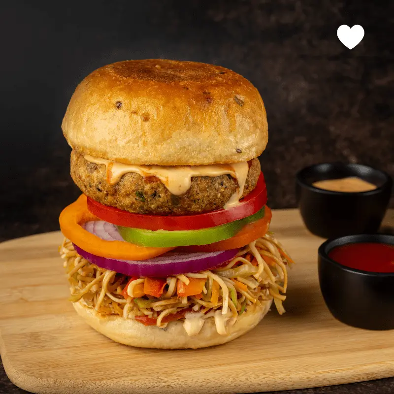 Noodle Burger at Royal Paan Edmonton — fusion Indian street food snack